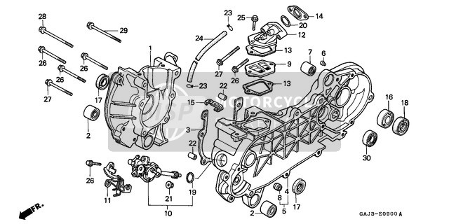 11191GY1860, Gasket, Crankcase, Honda, 1